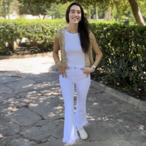 JEANS BLANCO FLECO