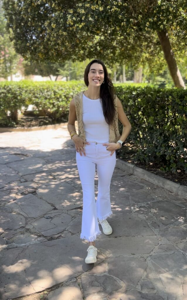 JEANS BLANCO FLECO