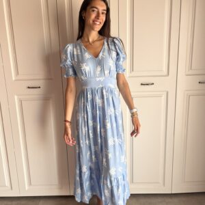 VESTIDO PALMA AZUL