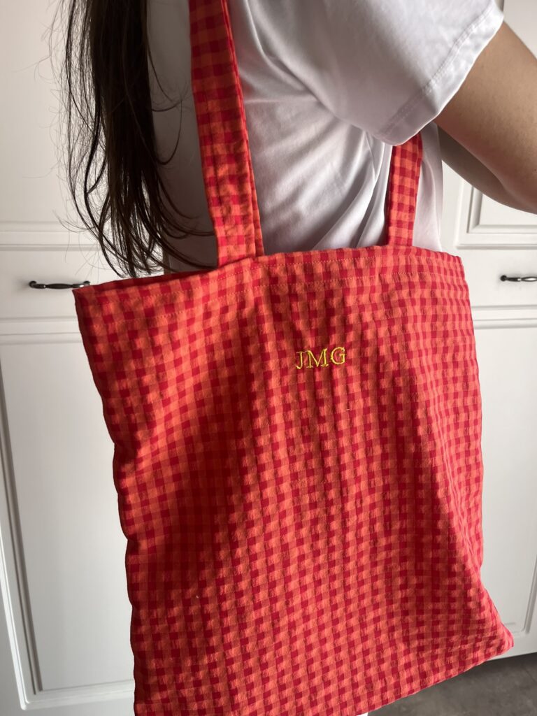 TOTE BAG INICIALES TONOS ROJOS